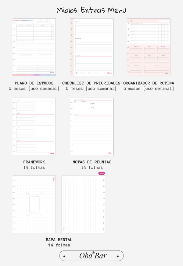 Monte o Seu | Planner Semestral Colegial