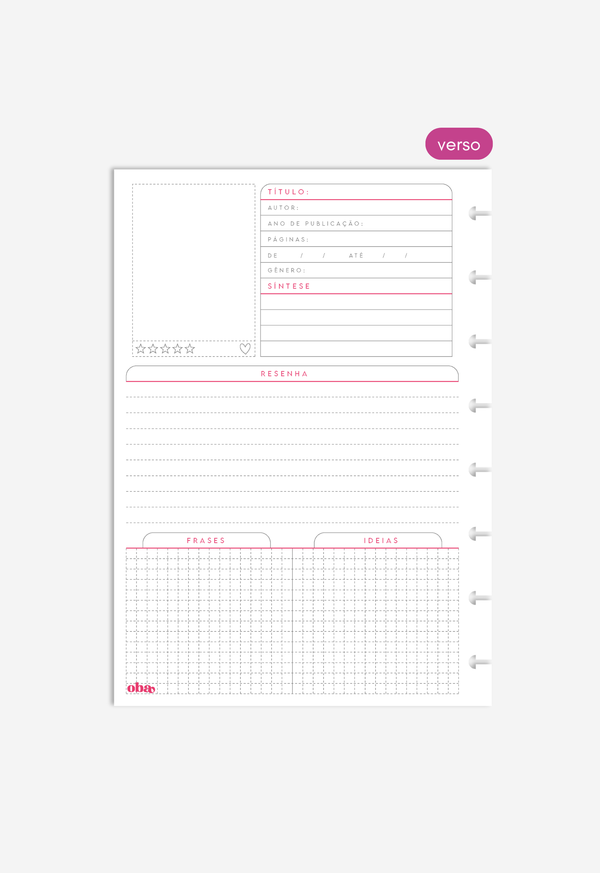 Miolo - Organizador de Leitura