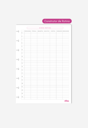 Miolo - Refil de Planner (6 MESES)