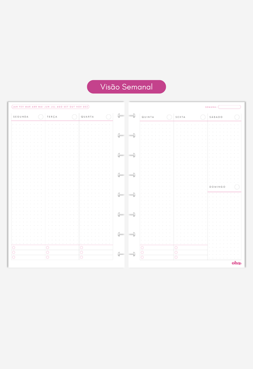 Miolo - Refil de Planner (6 MESES)