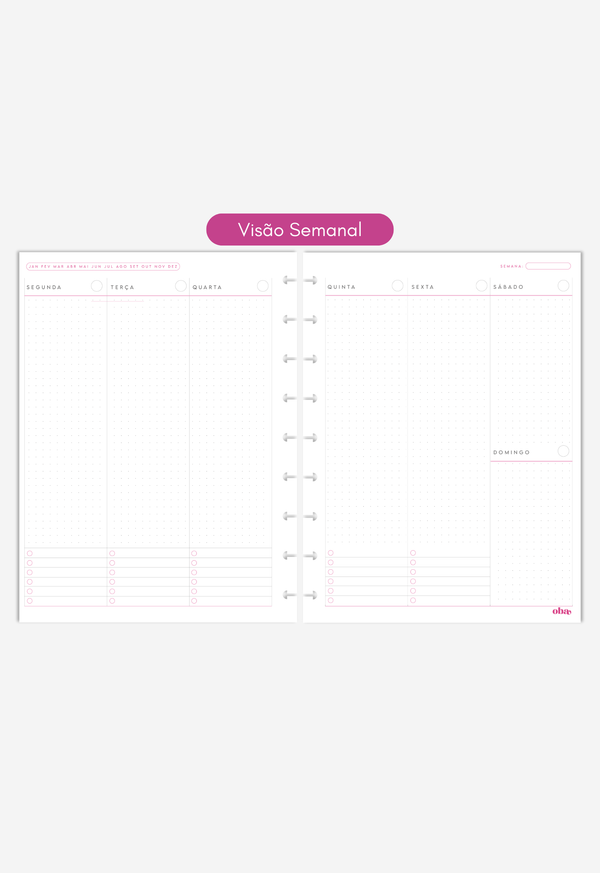 Miolo - Refil de Planner (6 MESES)