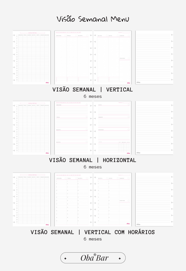 Monte o Seu |  Planner Semestral A5