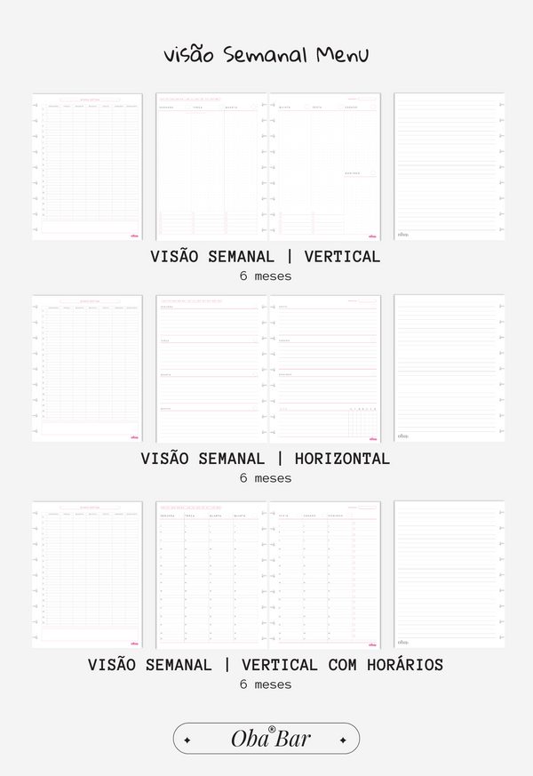 Monte o Seu | Planner Semestral Colegial