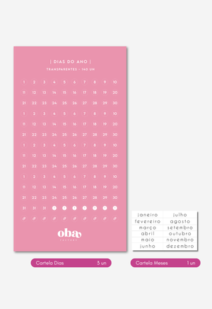 Adesivos Dias - Coloridos