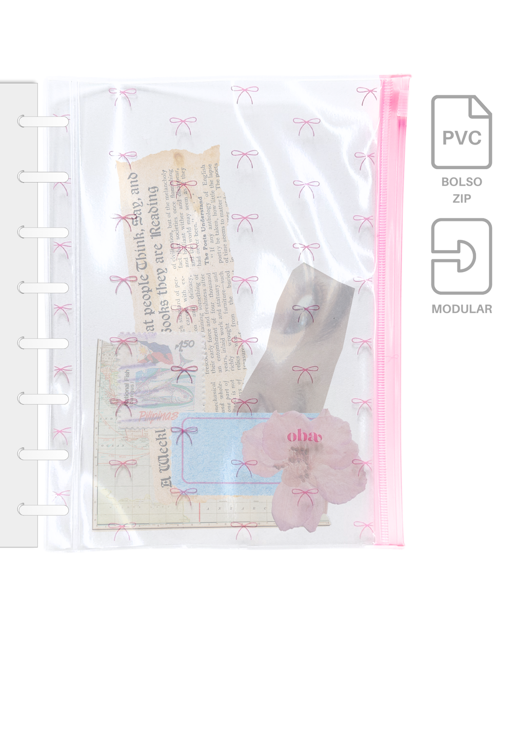 Bolso Zip - Lacinhos