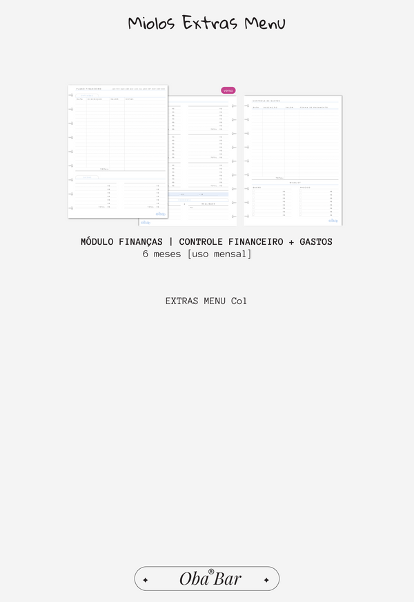 Monte o Seu | Planner Semestral Colegial