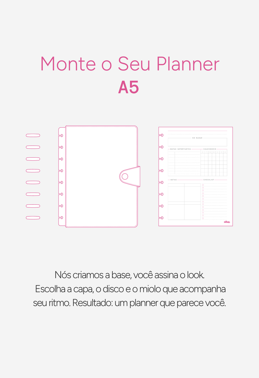 Monte o Seu |  Planner Semestral A5