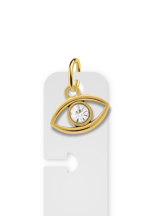 Charm Reposicionável Dourado - Olho