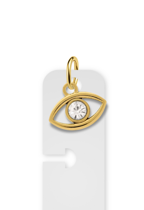 Charm Reposicionável Dourado - Olho