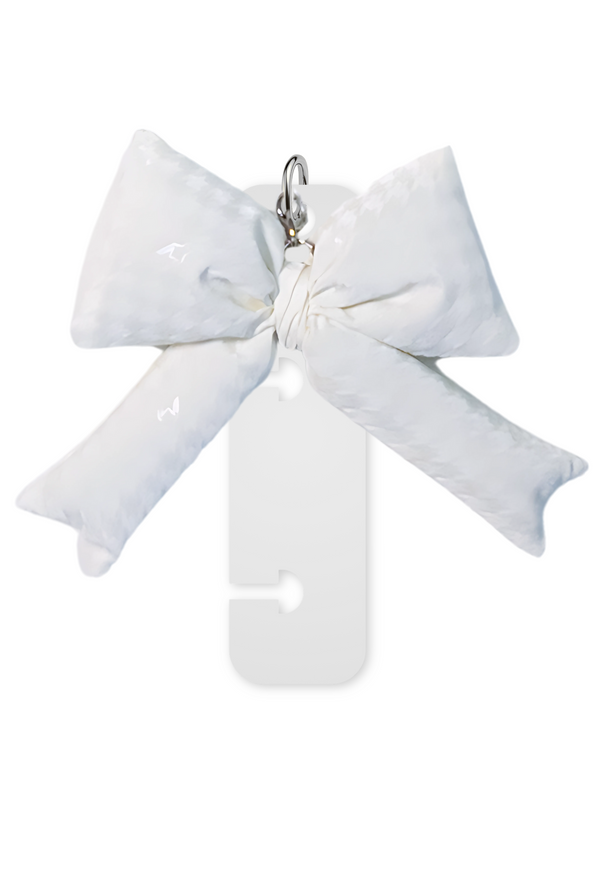 Charm Reposicionável - Laço Branco