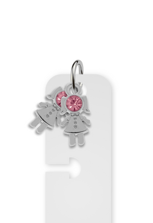 Charm Reposicionável Prateado - Filhos