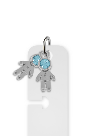 Charm Reposicionável Prateado - Filhos