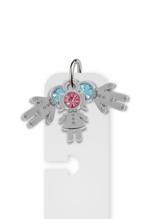 Charm Reposicionável Prateado - Filhos