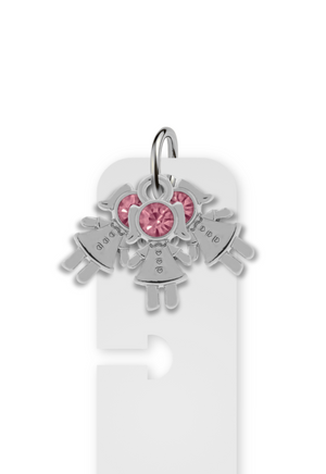 Charm Reposicionável Prateado - Filhos