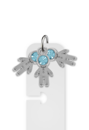 Charm Reposicionável Prateado - Filhos