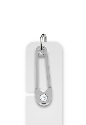 Charm Reposicionável Prateado - Alfinete
