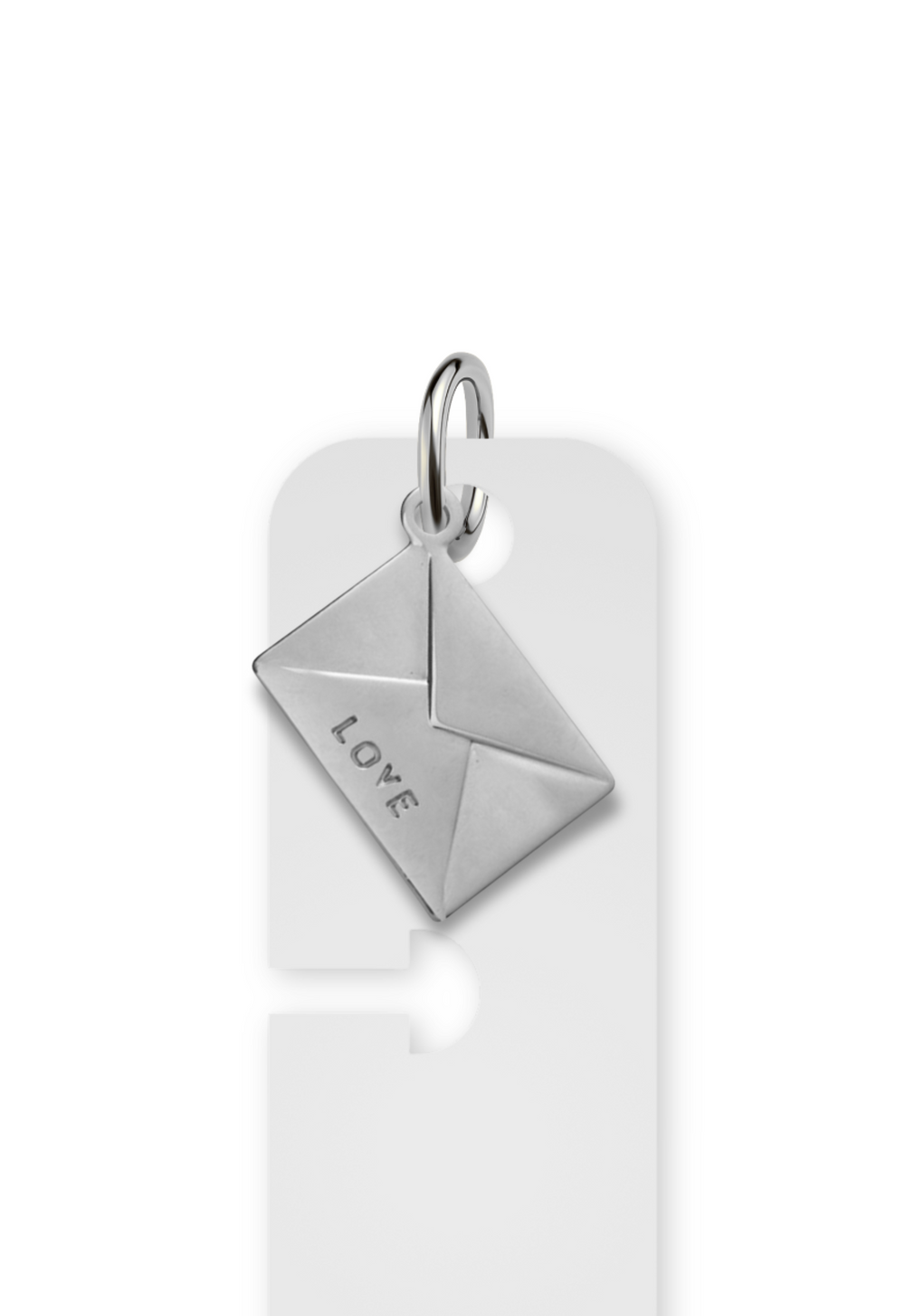 Charm Reposicionável Prateado - Love Letter
