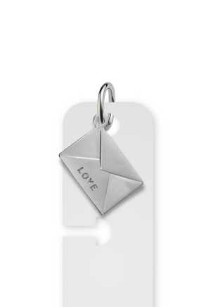 Charm Reposicionável Prateado - Love Letter