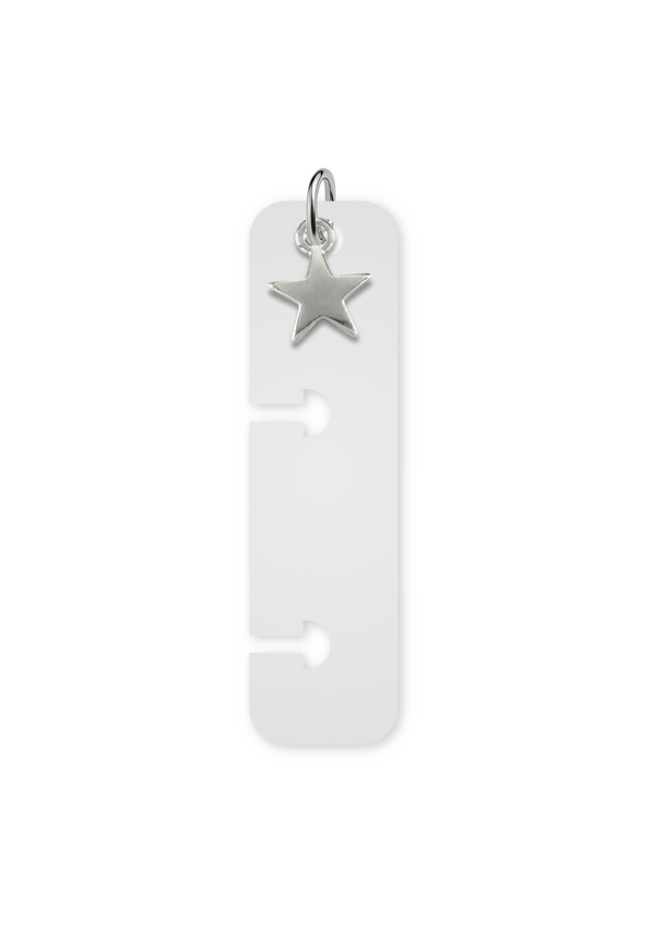 Charm Reposicionável Prateado - Estrela