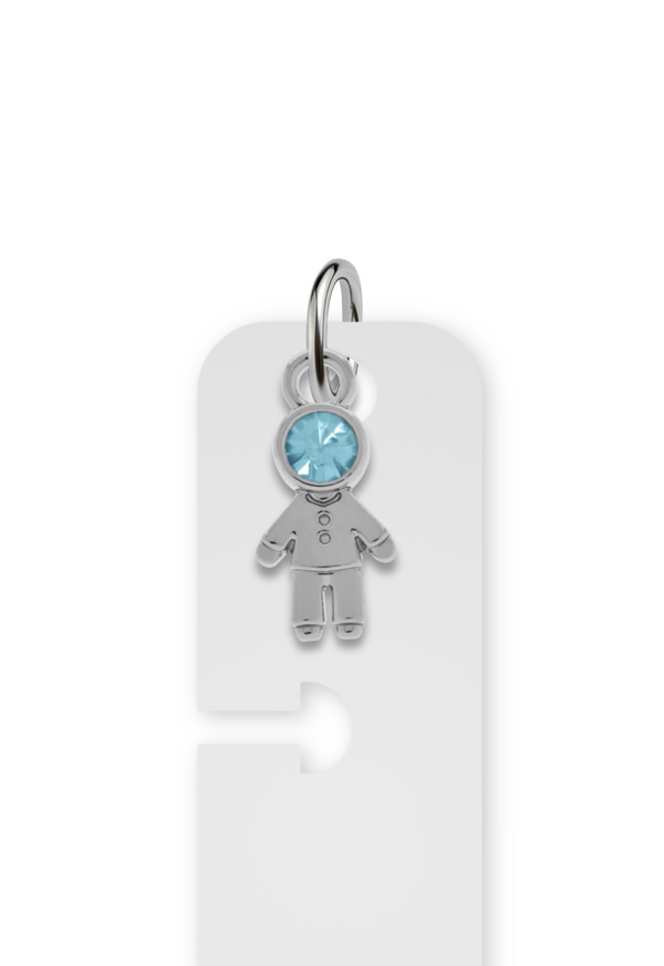 Charm Reposicionável Prateado - Filhos