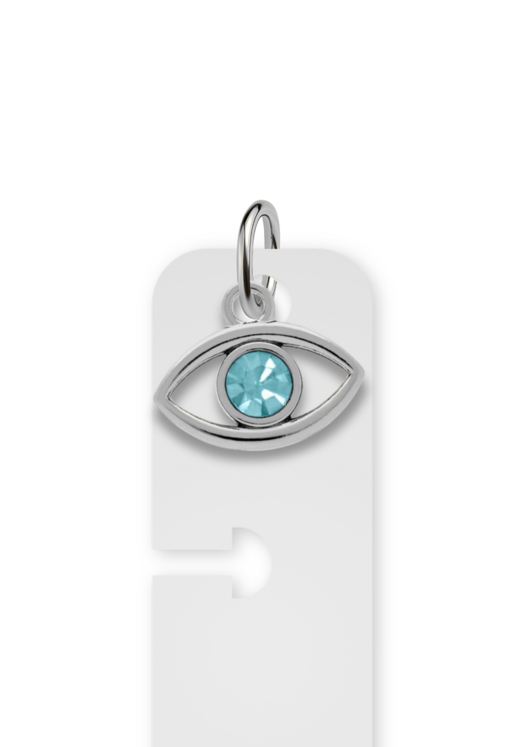 Charm Reposicionável Prateado - Olho