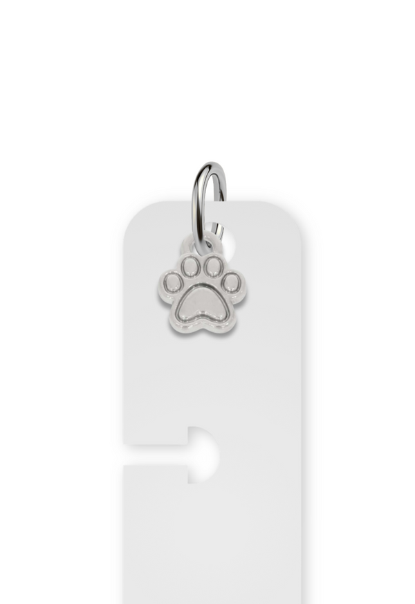 Charm Reposicionável Prateado - Patinha