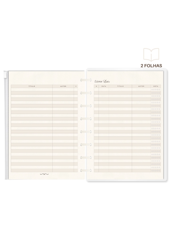 Journal de Leitura (A5) - Capa Dura