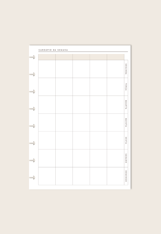 Miolo Branco Monte o Seu - A5 (14 Folhas)