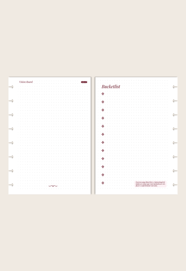 Refil Completo -  Planner Semestral