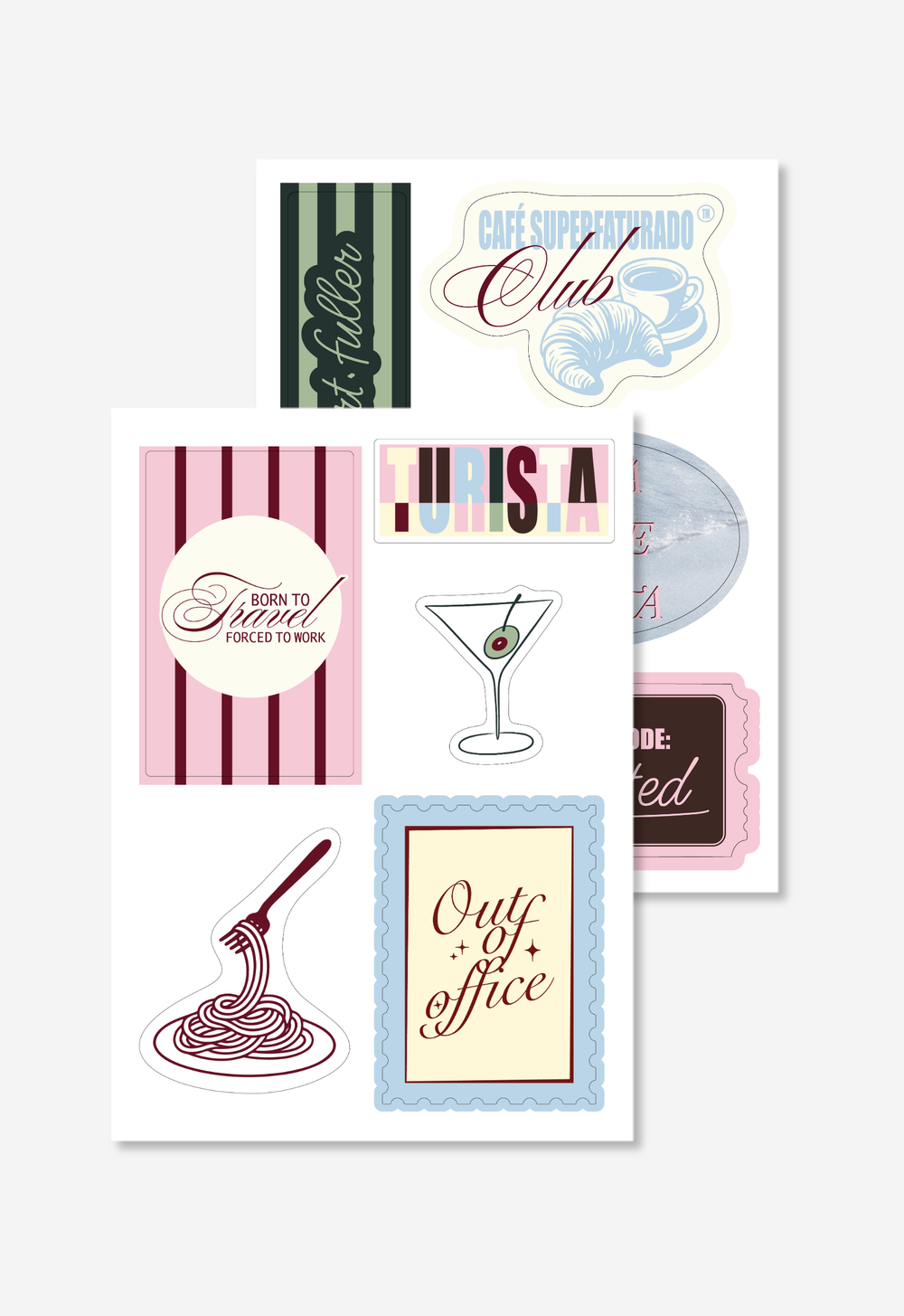 Cartelas de Adesivos - Traveller