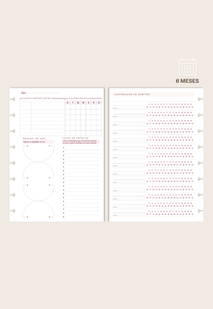 Refil Completo -  Planner Semestral