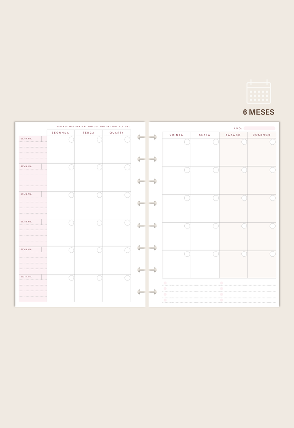 Refil Completo -  Planner Semestral