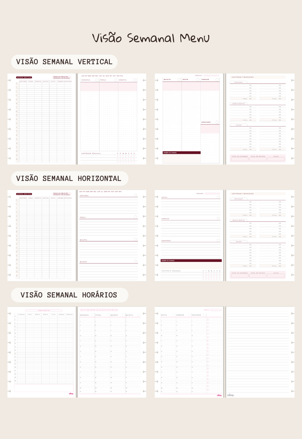 Monte o Seu Planner - Colegial