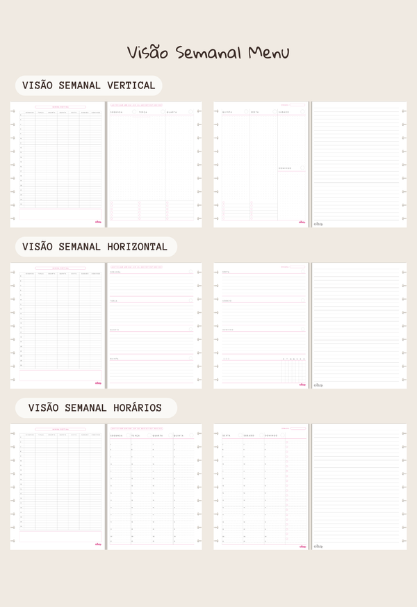 Monte o Seu Planner - Colegial