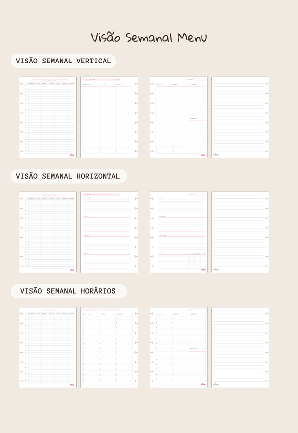 Monte o Seu Planner - A5