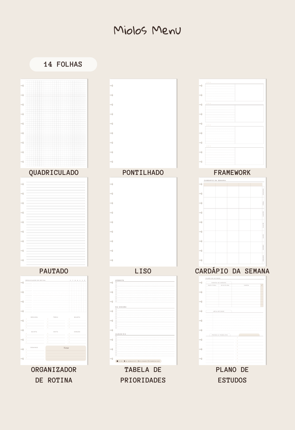 Monte o Seu Planner - Colegial