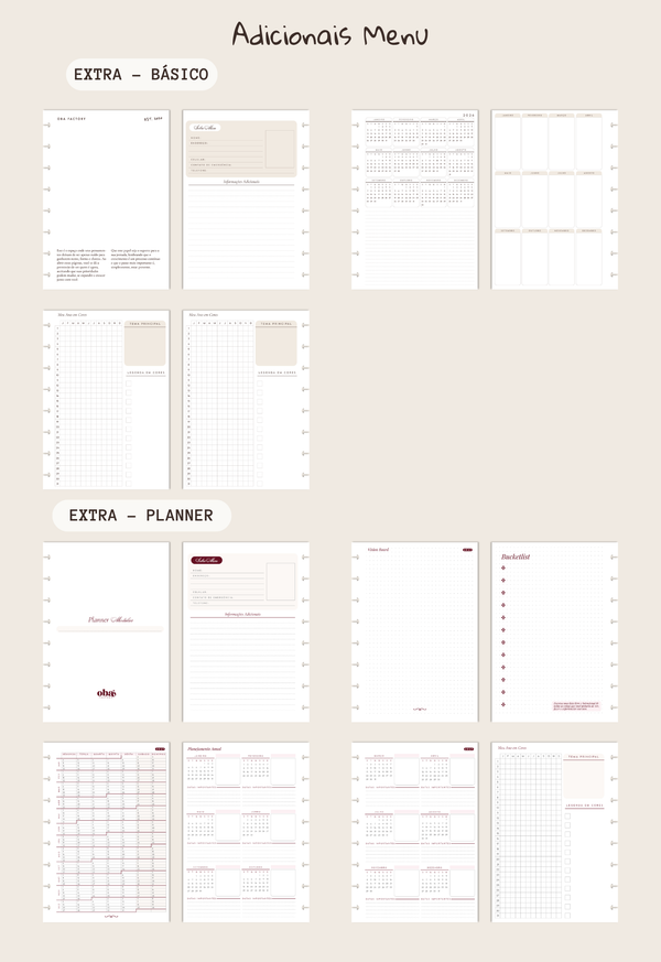 Monte o Seu Planner - A5