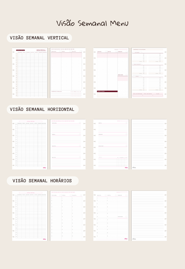 Monte o Seu Planner - A5