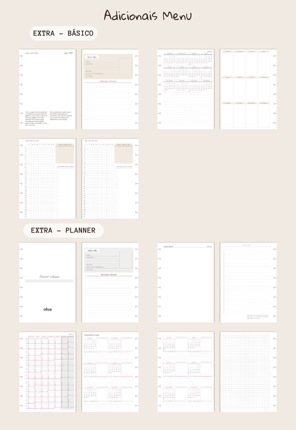 Monte o Seu Planner - A5