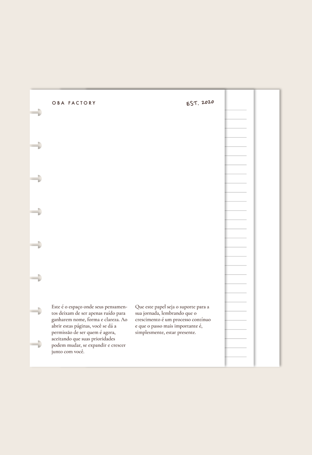 Módulo Caderno (Brancas)