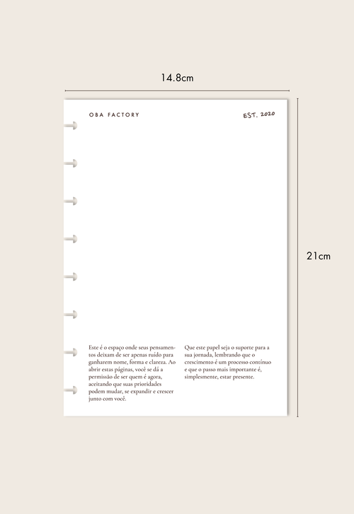 Módulo Caderno (Brancas)