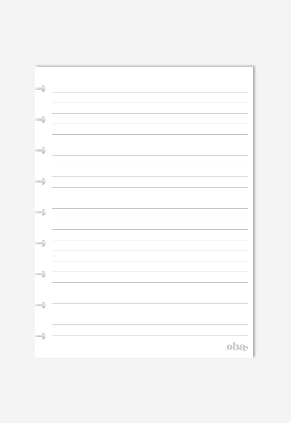 [BRINDE] Miolo Pautado - 20 folhas Colegial