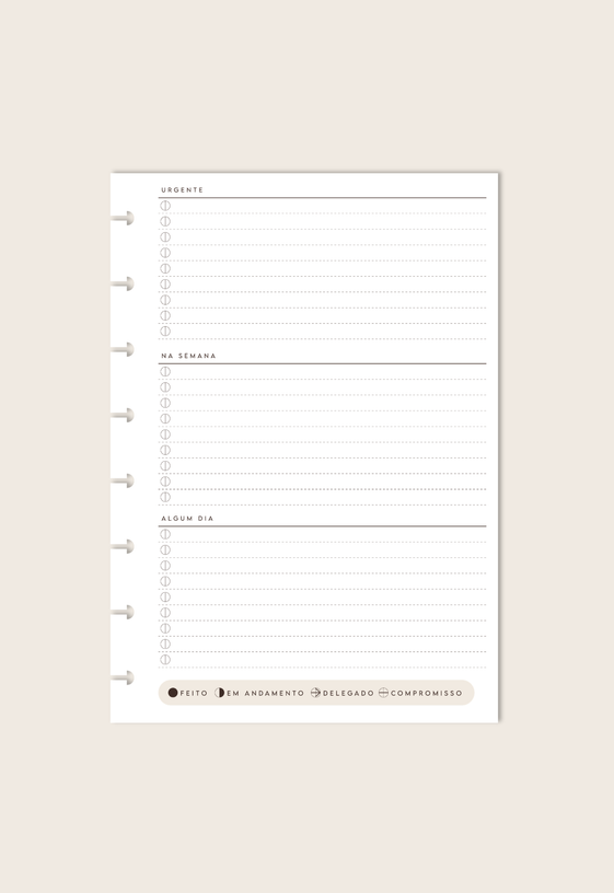 Miolo Branco Monte o Seu - A5 (14 Folhas)
