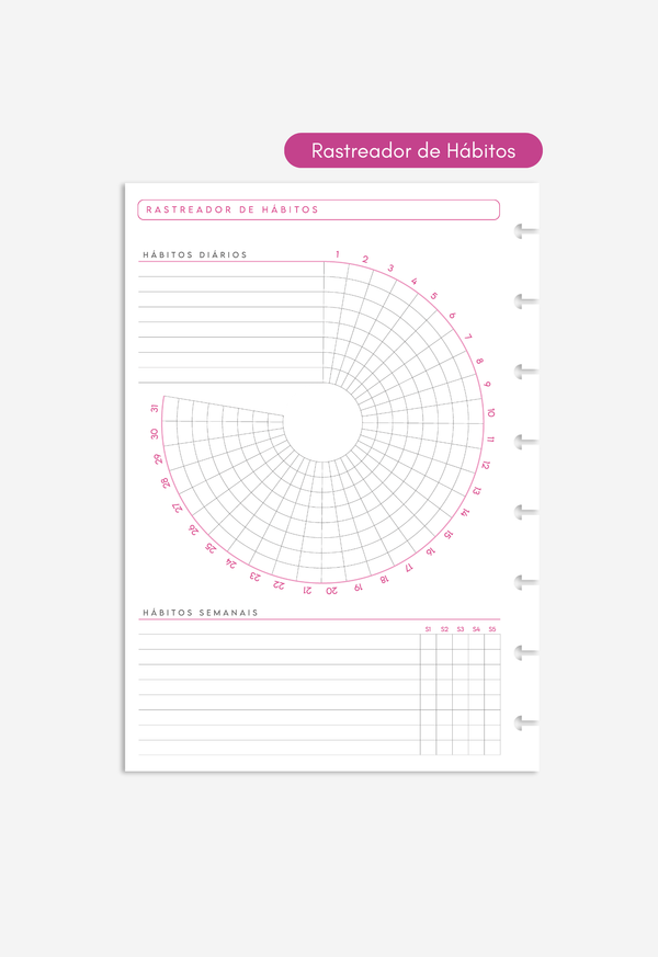 Miolo - Refil de Planner (6 MESES)