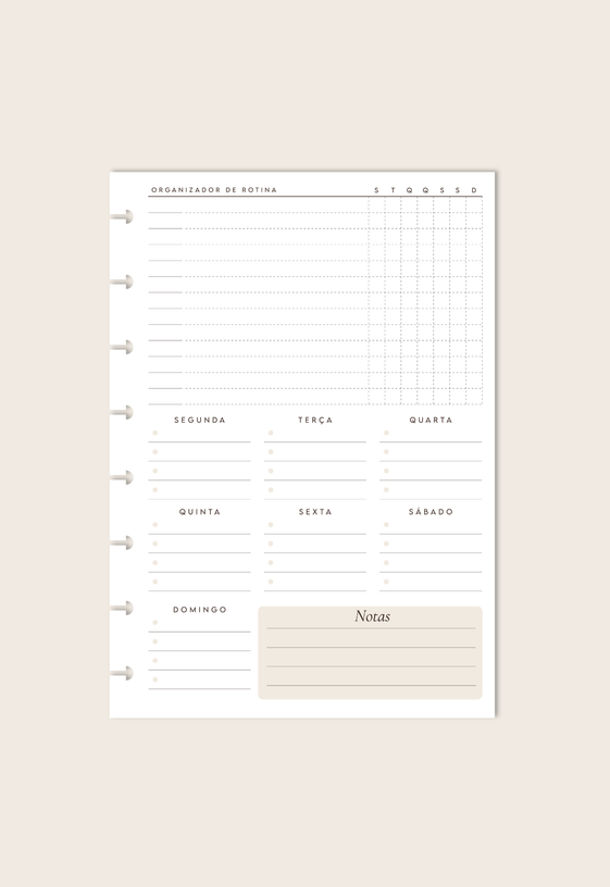Miolo Branco Monte o Seu - A5 (14 Folhas)