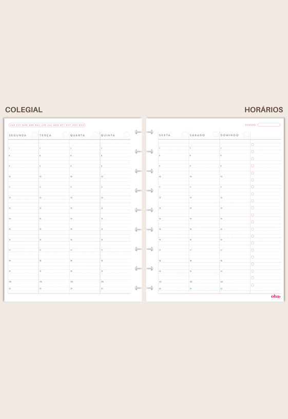 Miolo Planner Monte o Seu - Colegial