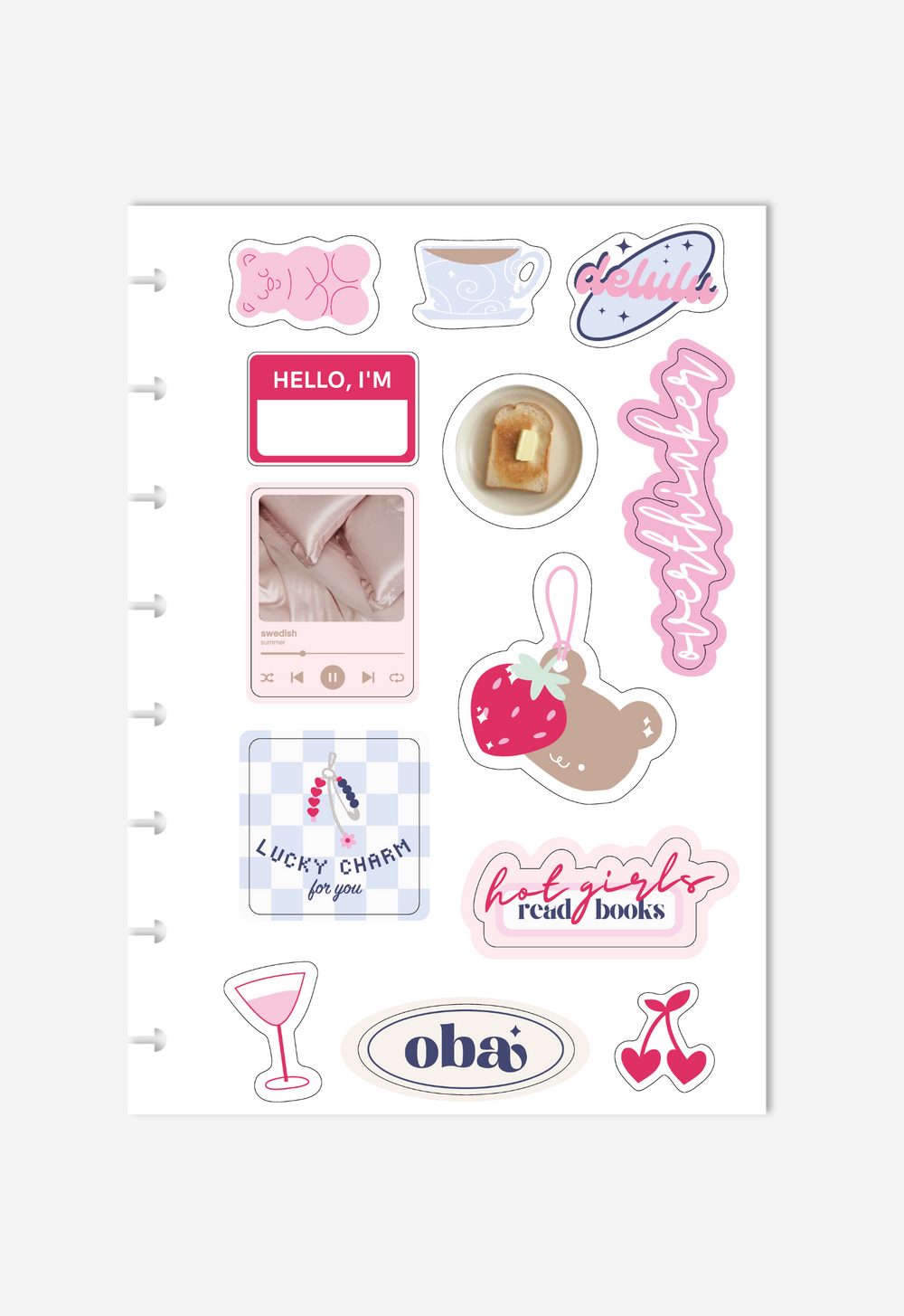 Cartela de Adesivos - it girl