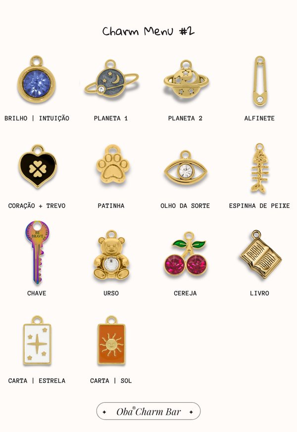 Monte o Seu | Chaveiro Charms