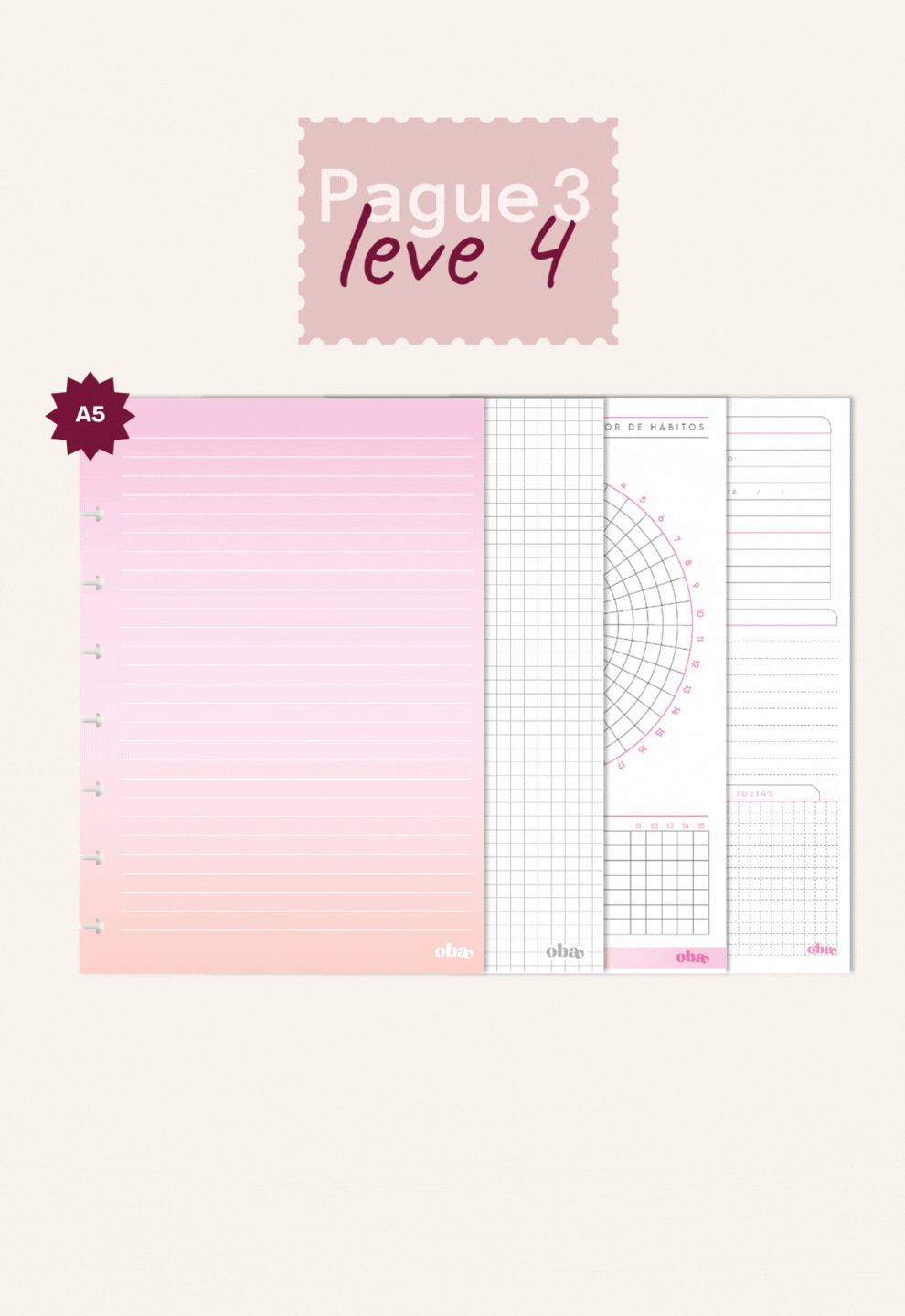 Combo Miolos A5 - Pague 3, Leve 4