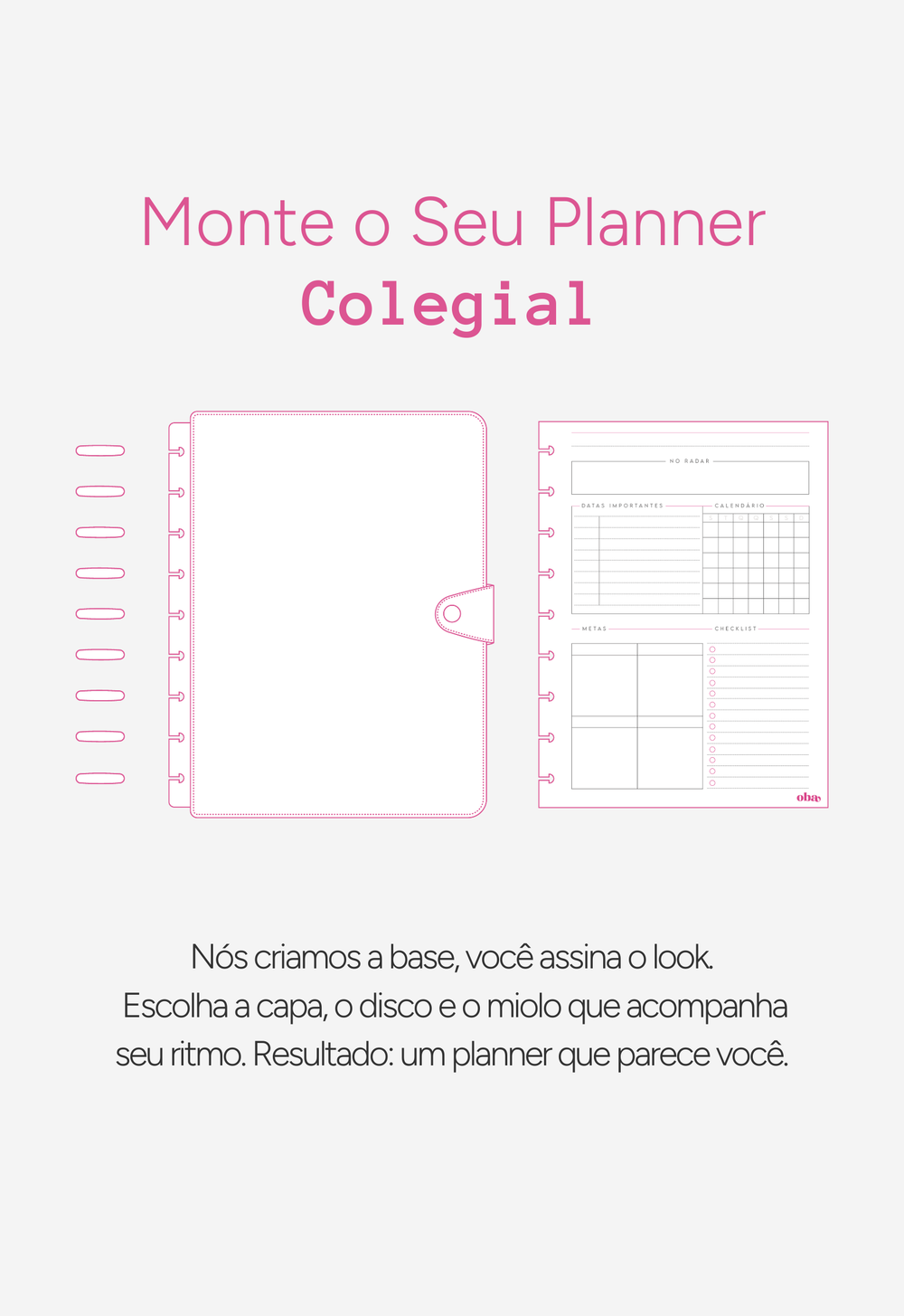 Monte o Seu | Planner Semestral Colegial